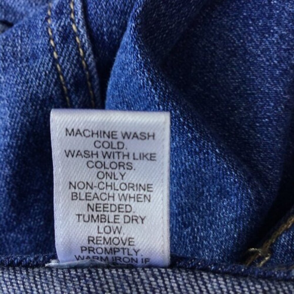Denim Skirt Sz 18‎ Patchwork Distressed - Picture 7 of 7